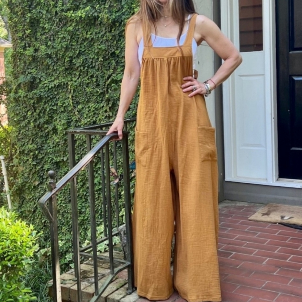062 - NEW! SOLID FABULOUS WIDE LEG JUMPSUIT - Picture 8 of 13